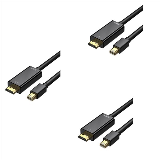3X Cable Mini DisplayPort una 4K Mini DP una Cable de 6 Pies para Air / Pro, Pro / Dock, Monitor, Proyector
