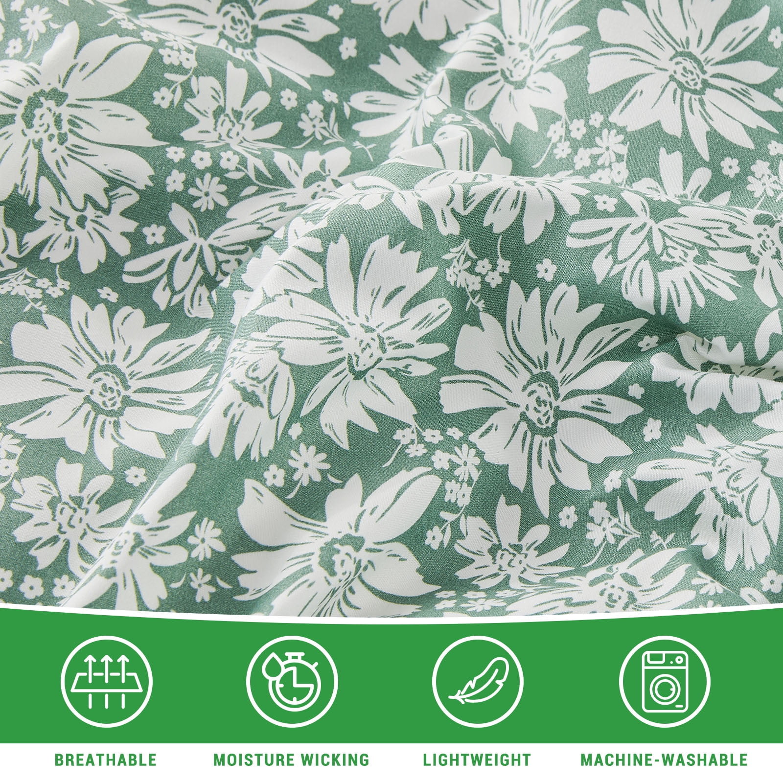 Gogreen Twin Duvet Cover Set, Soft & Breathable Microfiber 3 Pieces Twin Bedding Sets, Pattern Twin Comfy Duvet Cover Set, with Zipper Closure (Twin)