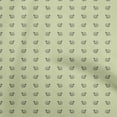 thumbnail image 1 of oneOone Cotton Poplin Light Green Fabric Minimal Retro Watch Quilting Supplies Print Sewing Fabric By The Yard 42 Inch Wide, 1 of 5
