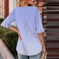 thumbnail image 4 of Half Sleeve Top for Women Summer Dressy Casual Tunic Top, Limited Time Under 10 Dollars #10, 4 of 6
