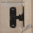 thumbnail image 7 of 90/180 Degree Barn Door Latch,HXRH Heavy Duty Barn Door Lock,1pack Black Rust-Proof Metal Lock for Home,Office,Gardens,Bathrooms,Cabinets, 7 of 7