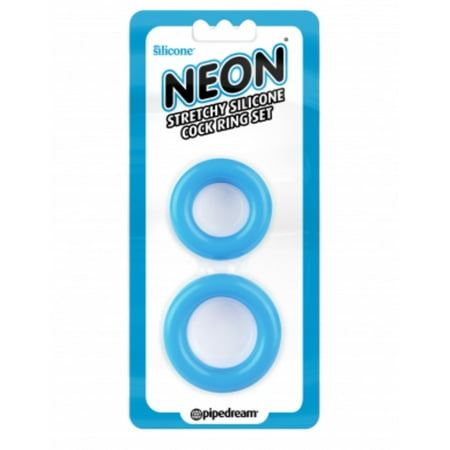 Neon Stretchy Silicone Penis Ring Set