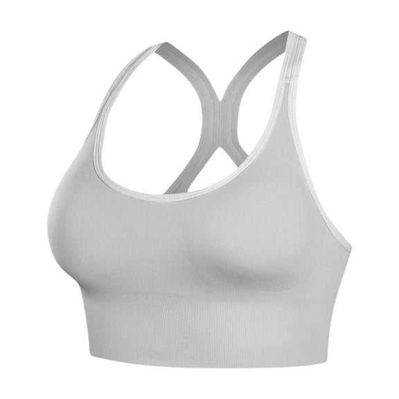 Women's Racerback Sports Bra, Comfortable No Underwire Support Brassiere, Full Cup Push up Breathable Bra