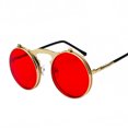thumbnail image 1 of Jett 3057 Lunettes de Soleil Rétro en Métal steampunk à Clapet Lunettes de Soleil à Clapet pour Hommes et Femmes Monture Ronde à la Mode Lunettes Prince, 1 of 7