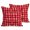 Red, variant on Throw Pillow Covers 18x18 Inch Set of 2 Red Buffalo Plaid Decorative Pillows Cushion Case Soft Square Pillowcases Watercolor Check Stripes Throw Pillows for Couch Sofa Bed Chair Home Decor
