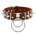 thumbnail image 1 of Collier Ras du Cou en Cuir à Gros Pointes Collier Punk en Métal pour Tangrui_le Cadeau Ultime, 1 of 5