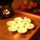 thumbnail image 2 of Velas de velas de té sin perfume a granel, velas de té de parafina sin humo, sin goteo y de larga duración, velas pequeñas para el hogar, piscina, shabat, bodas y emergencias, 2 of 4