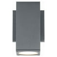 thumbnail image 3 of WAC Lighting Cubix 1-Light LED Aluminum Indoor or Outdoor Wall Light in Bronze, 3 of 10