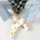 thumbnail image 4 of Calcetines Smiley para mujer, de algodón, de longitud media, de rayas, estilo universitario, de barril largo, para otoño, para deportes, medias, 4 of 5