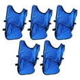 thumbnail image 3 of Kids Training , Elastic Ribbon Team Practice Pinnies Bright Color 5PCS  For Outdoor Activities Dark Blue, 3 of 8