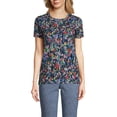 thumbnail image 3 of Lands' End Women's Petite Relaxed Supima Cotton T-Shirt, 3 of 3