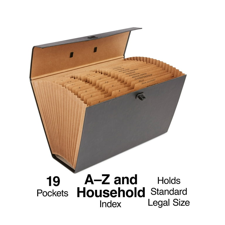 Staples Large Expandable Business Office Legal Size 19-Pocket