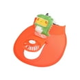 thumbnail image 2 of Xfvqtps Sun Visor Hat with Fan for Kids Built in USB Charging Fan Cute Dinosaur Decor Adjustable Large Brim Empty Top Sun Protection Travel Beach Summer Fan Hat for 3-8 Years Orange, 2 of 5