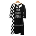 thumbnail image 3 of C'est une Sorte de Folie Robe à Encolure Carrée Robe d'Été Douce Femmes Robe Élégante à Imprimé Licou Folie Ska 2 Deux T Années 80 Huit, 3 of 4