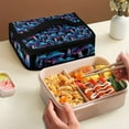 thumbnail image 4 of KUIFORTI Lunch Bag Ice Packs Handbags Tote Lunch Pouch Reusable Small Cooler Bag Food Container Keeps Warm Cold, Mushroom Blossoms, 4 of 7