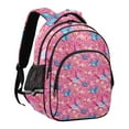 thumbnail image 2 of ALAZA 3d Butterflies Pink School Backpack Elementary Bag Bookbag Travel Rucksack, 2 of 6