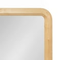 thumbnail image 3 of Kate and Laurel Pao Modern Rounded Rectangular Wall Mirror, 16 x 48, Natural Wood, Decorative Scandinavian Tall Wood Mirror with Radius Corners for Vertical or Horizontal Display, 3 of 9