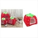thumbnail image 4 of Perrera para Perros Alfombra Moda para Perros Cesta Fresa Suave Casa para Perros y Gatos Tienda para Mascotas Casa para Perros Cama para Gatitos y Perros Pequeños Casa para Gatos S, 4 of 6