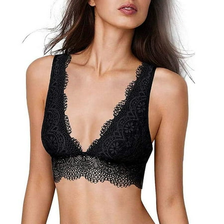 

Yubatuo Lingerie for Women New Sexy Plus Size Deep V Neck Unpadded Lace Lingerie Bra Underwear