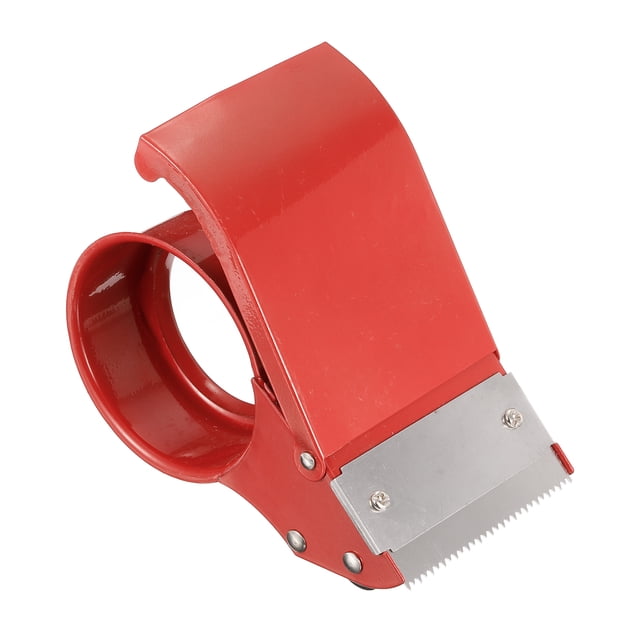 Unique Bargains 3'' Packing Tape Dispenser Heavy Tapes Cutter Adjustable Sealer, Red
