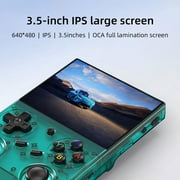 RG 35XXPro Handheld Game Consoles Linux System Pocket Arcade Support 30+ Simulators WiFi Bluetooth HD Output Transparent Teal