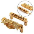 thumbnail image 2 of Replacement Tailpiece Bridge and Saddle Set for Style Guitar (Gold), 2 of 8