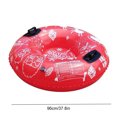 thumbnail image 4 of Tubo Nieve Inflable Invierno Con Asas Círculo Piel Engrosada para Y Adultos () Rojo, 4 of 4