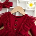 thumbnail image 7 of KidsGirls Christmas Dress Crew Neck Long Sleeve Dress Winter Outfits Girls Outfits 6t Dresses for Girls 2-3 Years, 7 of 7