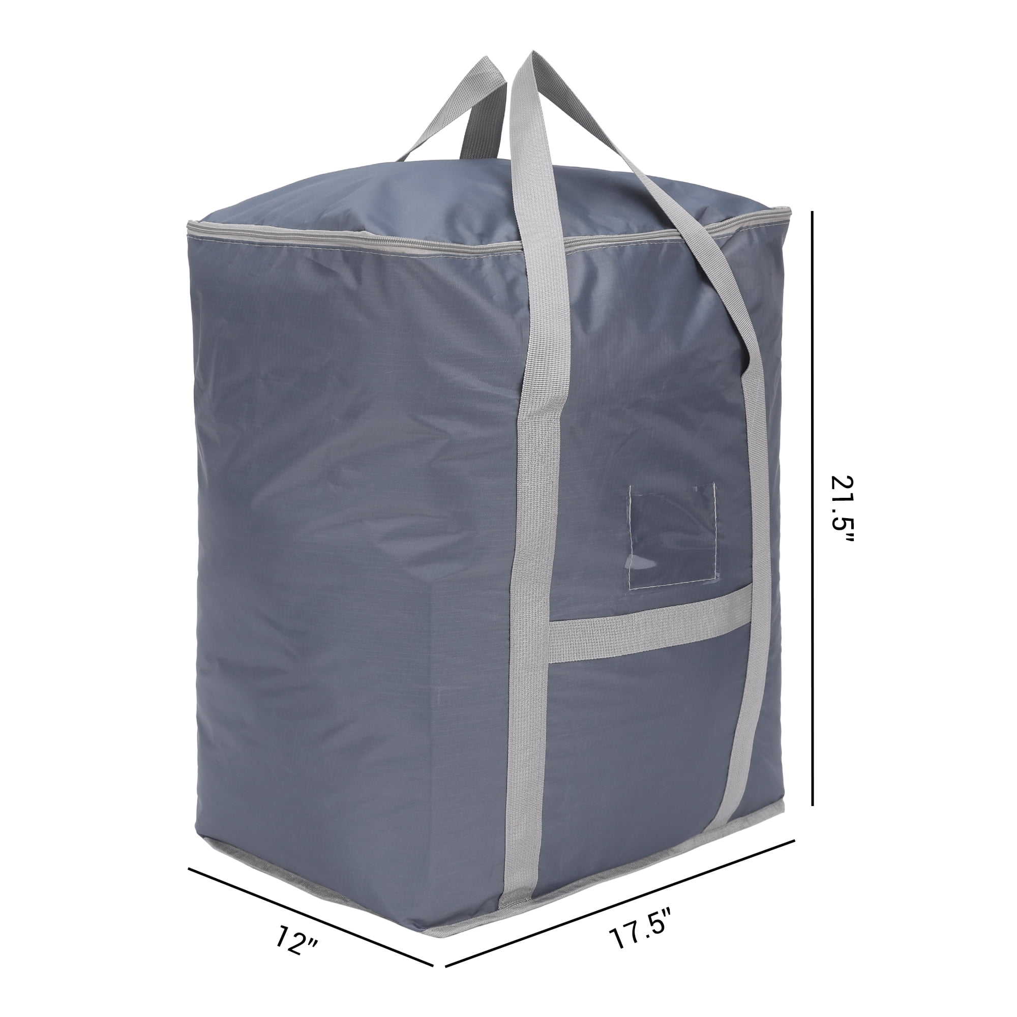 Unique Bargains 1 Pack Clothes Storage Bags Moving Bags Gray 30*18*22in