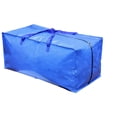 thumbnail image 2 of x Bolsas de Almacenamiento Grandes con Correas Traseras y Asas de Transporte, Buenas para mudanzas, Viajes, Camping, Herramientas de jardín, Adornos, 80 × 40 × 35 cm, 112 L, Azul, 2 of 6