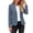 Navy, variant on Husipze Women's Work Office Blazer Stretch Slim Fit Lapel Collar Long Sleeve Crop Suit Blazer Open Front Blazer Jacket with Pockets White XXL