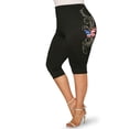 thumbnail image 1 of Leggings Talla Extra Estampado Bandera Americana Rosegal Leggings de talla grande, 1 of 2