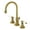 Brushed Brass, variant on Kingston Brass KS2981BPL Bel-Air Widespread Bathroom Faucet with Brass Pop-Up, Polished Chrome