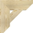 thumbnail image 3 of Ekena Millwork 6"W x 20"D x 20"H Traditional Slat Rough Sawn Bracket, Douglas Fir, 3 of 4