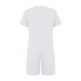 thumbnail image 4 of Haitryli Unisex Boys Girls High Waist Wide Leg Shorts One Piece Rompers Summer Playwear Casual Overalls Solid Jumpsuit White 8, 4 of 5