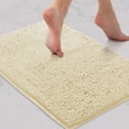 thumbnail image 6 of LuxUrux Extra Soft Chenille Cream Microfiber Bath Rug, 15 × 23 In, Super Absorbent, 6 of 9