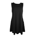 thumbnail image 4 of LEZMORE Women Summer Casual Swing T-Shirt Dresses Beach Cover up Loose Dress (US 4-22), 4 of 9