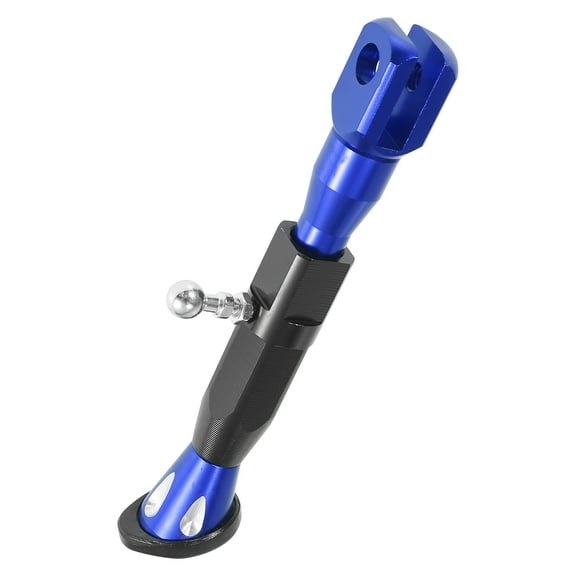 Universal Adjustable Motorcycle Scooter Kickstand Side Support Stand Set CNC Aluminum Alloy Blue Black