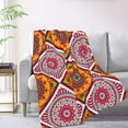 thumbnail image 2 of XMXT Flannel Throw Blanket, Vintage Ethnic Seamless Prints Throw Blankets for Bed Couch Living Room, 50 x 70 inches, 2 of 9