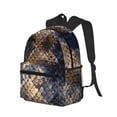 thumbnail image 2 of Lsque Watercolor Snake Skin Classic Casual Backpack - Large Capacity Water-Resistant Backpack for School, Work, Travel, and Outdoor Activities, 2 of 8