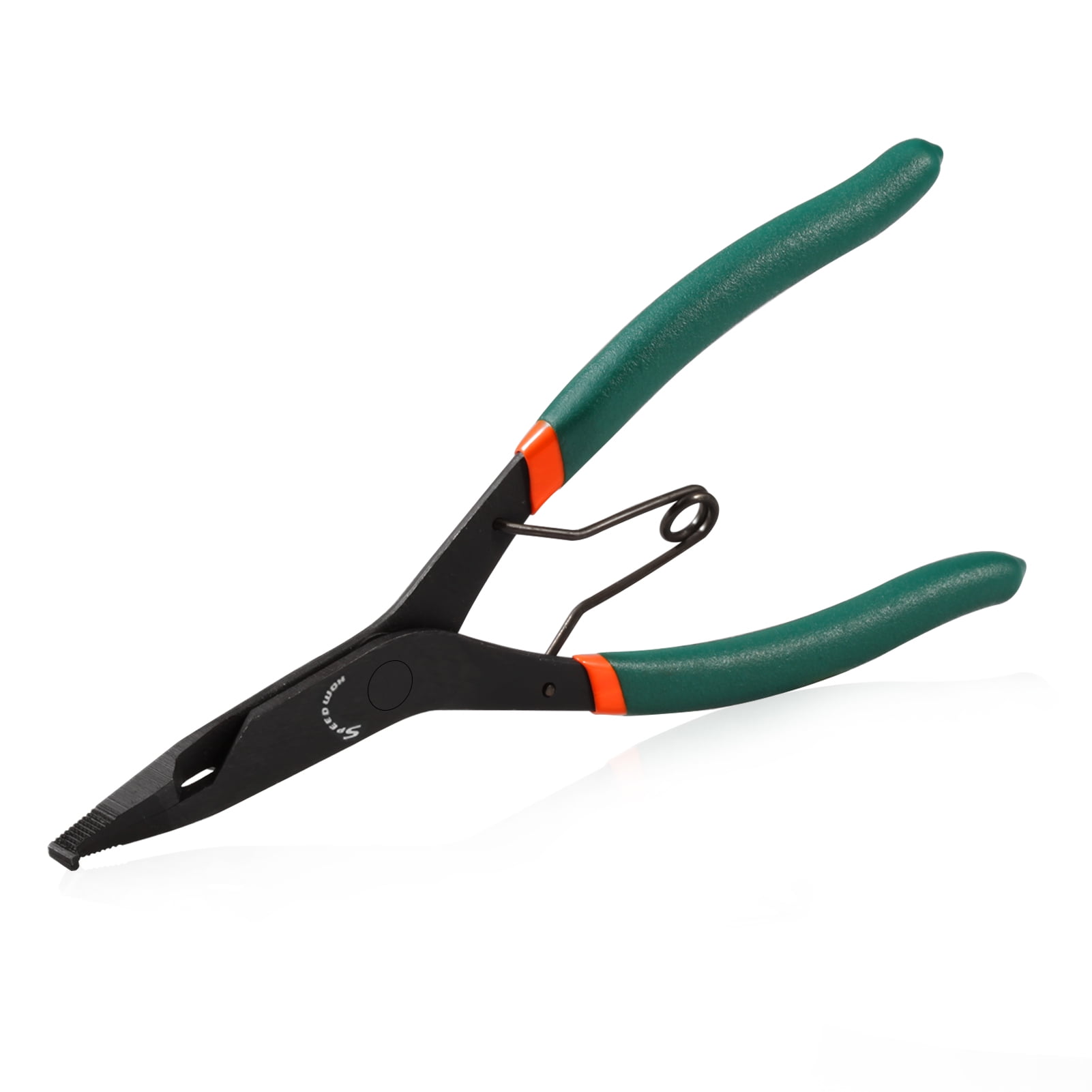 SPEEDWOX 9 inch Angle Tip Lock Ring Pliers for Transmission, Flat Nose