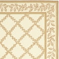 thumbnail image 6 of SAFAVIEH Chelsea Alecia Geometric Borders Wool Area Rug, Ivory/Camel, 1'8" x 2'6", 6 of 9