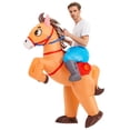 thumbnail image 2 of Disfraces inflables de pato, vaquero, caballo, mascota de Anime, juego de rol de lujo, fiesta de Halloween, disfraces de Cosplay, trajes de vestido para adultos, 2 of 4
