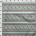 thumbnail image 3 of oneOone Viscose Chiffon Fabric Leaves & Floral Block Decor Fabric Printed BTY 42 Inch Wide, 3 of 4