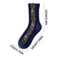 thumbnail image 3 of Calcetines de invierno de longitud media para mujer - mezcla de algodón, patrón retro en relieve, multicolor, puño de 5,9 pulgadas, 3 of 6
