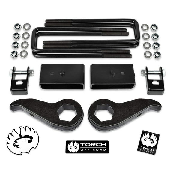 TORCH 3" Front 2" Rear Lift Kit For 2011-2019 GMC Sierra Chevy Silverado 2500HD 2WD 4WD