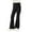 Black, variant on HAiming Girl's Flare Leggings High Waisted Yoga Pants Bootcut Dance Casual Trouser Activewear Kids Bell Bottoms