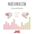 thumbnail image 6 of JVC Marshmallow True Wireless Earbuds HAA18TP with Memory Foam Earpieces, Pink, 6 of 8