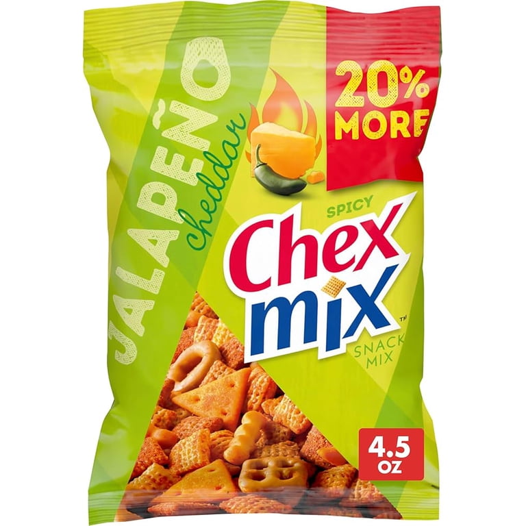 チャチャ Chex Mix Jalapeno Cheddar Cheese Snack, 3.75 oz Each (8 Pack
