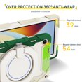 thumbnail image 3 of FJLBDE Case for Xiaomi Redmi Pad 2/Pad 2 SE 9.7 Inch with 360 Kickstand, Shoulder Strap Carrying Protective Cover, Multicolor Green, 3 of 6